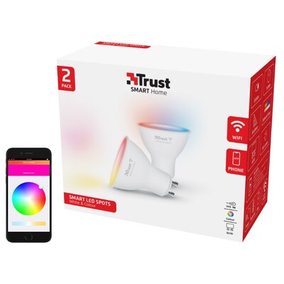 TRUST Inteligentna żarówka LED TRUST 71292 5W GU10 WiFi 2 szt.)