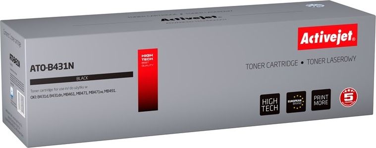 Toner Activejet Activejet Toner Activejet ATO-B431N zamiennik OKI 44574902; Supreme; 10000 stron; czarny