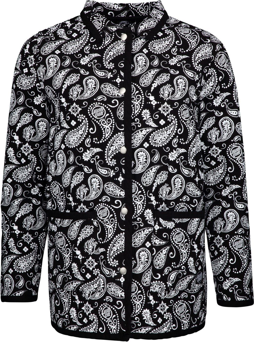 Santa Cruz kurtka damska SCREAMING PAISLEY JACKET Black/White