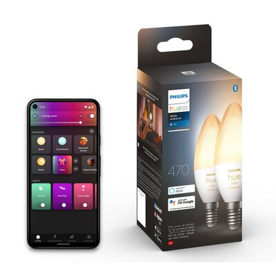 Philips Hue White Ambiance A60 E27 1100 lumenów - 2-pak 929002294404