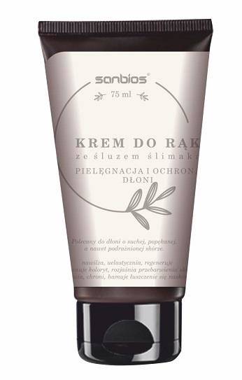 Sanbios SANBIOS Krem do rąk ze śluzem ślimaka 75ml 5908230845826