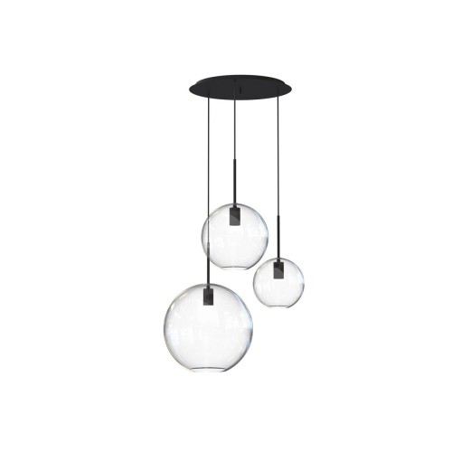 Nowodvorski Spehere lampa wisząca 3-punktowa czarna 7788 7788n