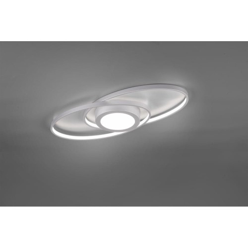 Trio Leuchten Designerski plafon stal 3-stopniowe ściemnianie LED - Axy