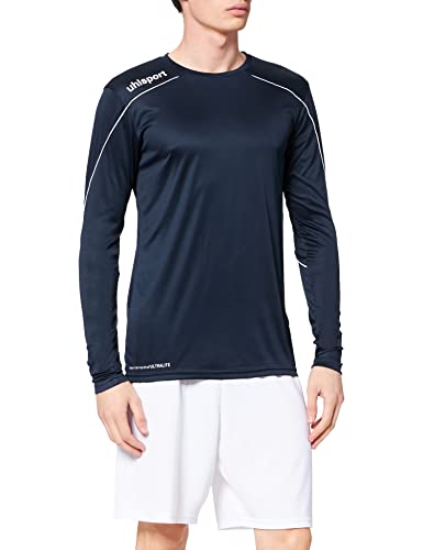 Uhlsport Stream 22 koszulka męska z długim rękawem, granatowa/biała, M 4051309771876