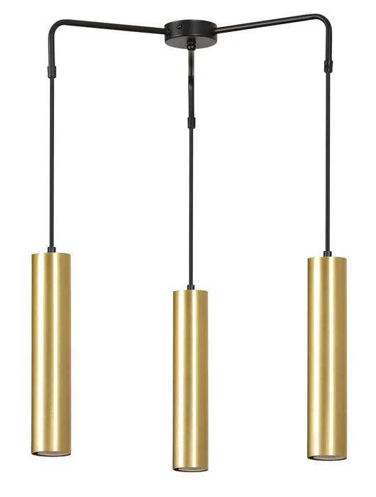 Czarna nowoczesna lampa wisząca spot - D063 H4-L39