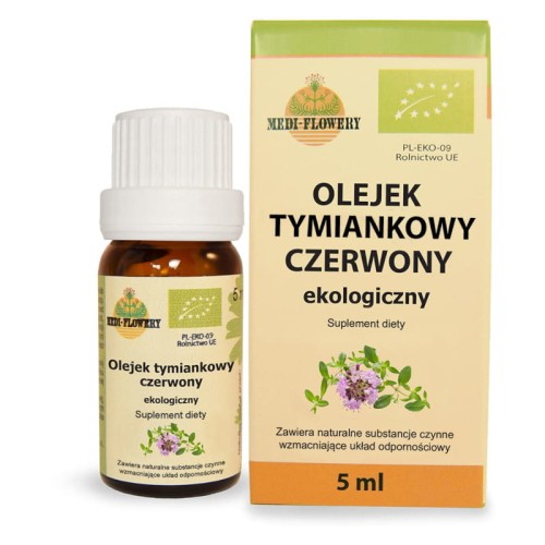 MEDI-FLOWERY Medi-Flowery Olejek Tymiankowy EKO 5 ml odporność MF0347