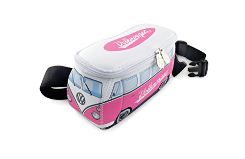 BRISA BRISA Unisex  torba biodrowa dla dorosłych Bus T2, różowo-biała, jeden rozmiar BUNE107