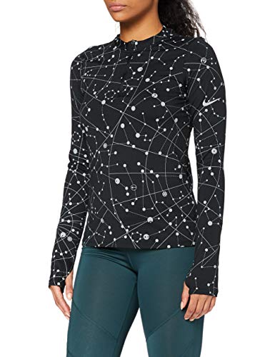 Nike Damski Element Flsh Top Bluza, Black/Reflective Silv, XS CU3391