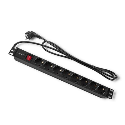 QOLTEC Listwa Rack 54469 2 m) Czarny