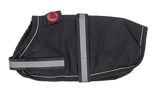 Petface super miękki wodoodporny płaszcz dla psa, 60 cm, czarny