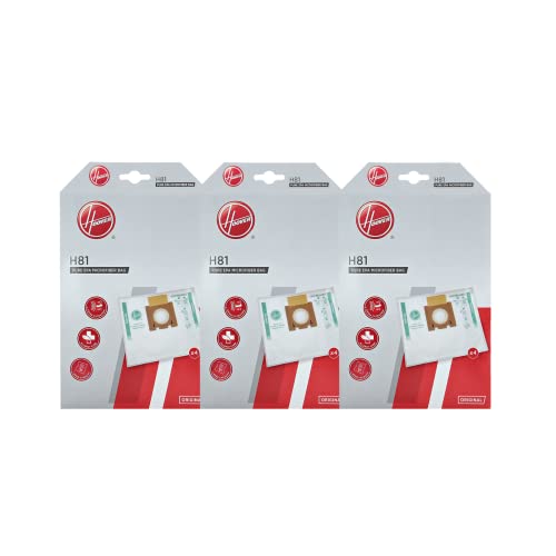 Hoover 35602586 Worki do Odkurzacza, Plastik, 3 x 4 Sztuk, Biały