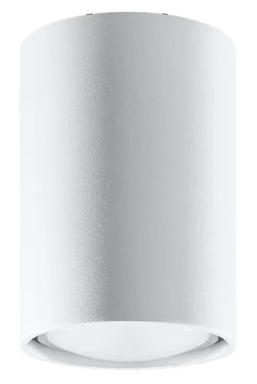 Biały minimalistyczny plafon tuba - S243 N0-S53