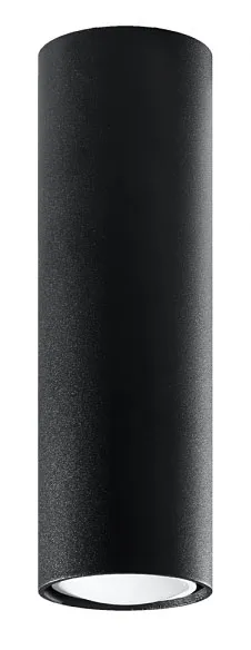 Czarny loftowy plafon walec - 2X S244 F0-L28