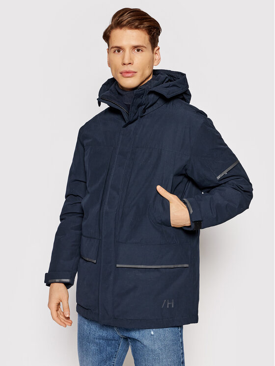 Selected Homme Parka Franz 16079387 Granatowy Regular Fit