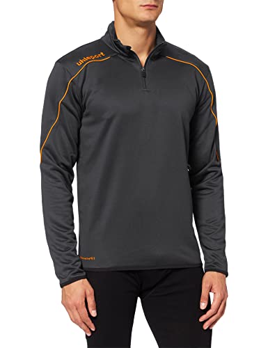 uhlsport uhlsport STREAM 22 1/4 Zip Top odzież wierzchnia, czarny/fluorescencyjny pomarańczowy, M 4051309788034