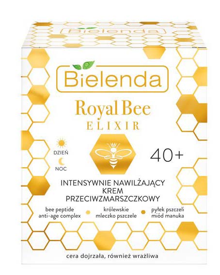 Bielenda Royal Bee Elixir intensywnie nawilżający krem przeciwzmarszczkowy 40+ 50ml