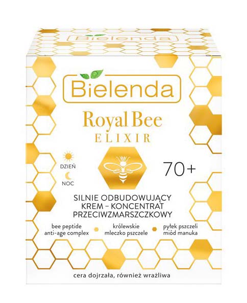 Bielenda Royal Bee Elixir silnie odbudowujący krem koncentrat 70+ 50ml