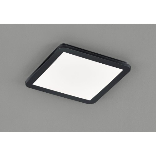 RL CAMILLUS Czarny mat LED 18W IP44 ściemnialny 3000K Plafon łazienkowy R62931832