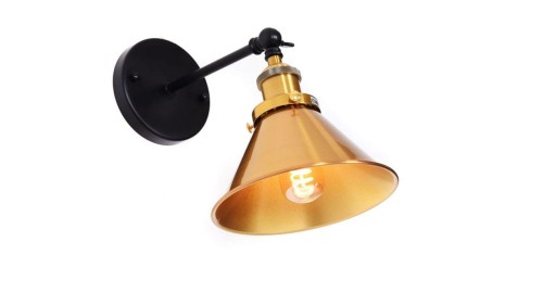 Lumina Deco LAMPA ŚCIENNA KINKIET LOFTOWY CZARNY NORI W1 LDW BN05-1 (BK+MD)