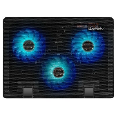 Defender Podstawka chłodząca Defender Podstawka chłodząca Defender NS-501 laptop notebook 15,6-17" 2xUSB 3 fans podświetlenie + GRA 29501