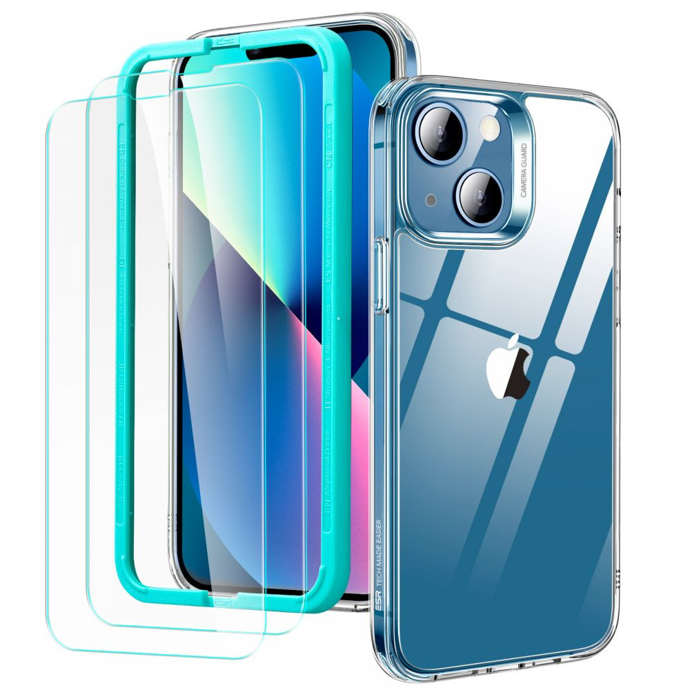 ESR 2x Szkło + Etui Classic Hybrid do iPhone 13 Mini Clear