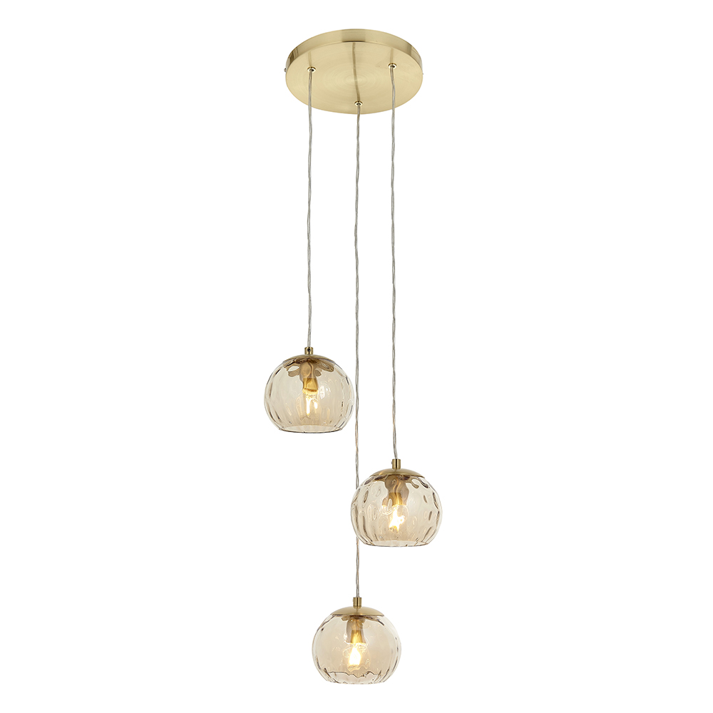 Endon Endon Dimple 91971 lampa wisząca 3x7W/E14 IP20 91971