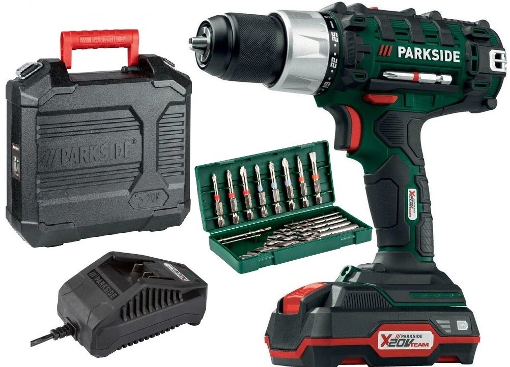 Parkside Wiertarko-wkrętarka PABS 20-Li E6