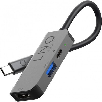 Linq Hub 3w1 USB-C HDMI USB 3.1 NULNQUS3P000001