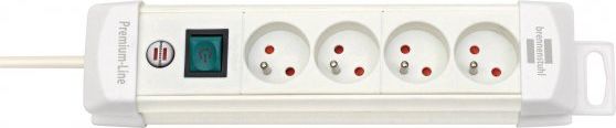 Listwa zasilająca Brennenstuhl Premium-Line 4 gniazda 1.8 m biała 1952244100