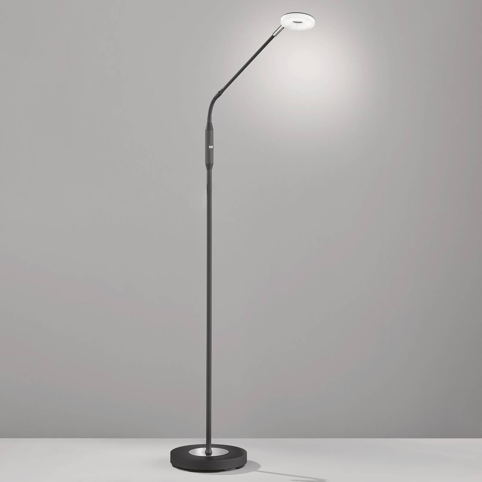 Lampa stojąca Dent, ściemniana, CCT, 1-pkt. czarna
