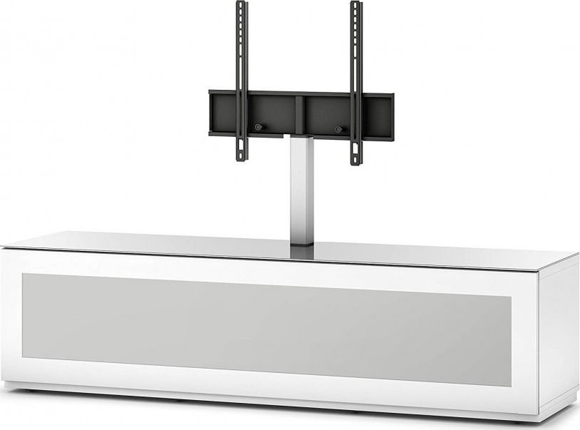 Sonorous Stolik RTV z uchwytem ST261I-WHT-WHT-BW