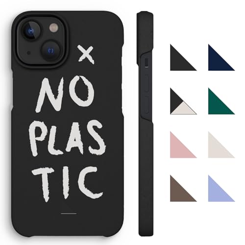 A GOOD Etui na telefon komórkowy iPhone 13 Mini, bez plastiku, czarny matowy