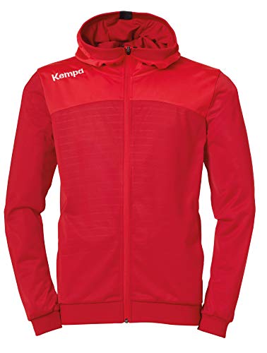 Kempa Emotion 2.0 męska kurtka z kapturem, szykowna czerwień/czerwona, XL