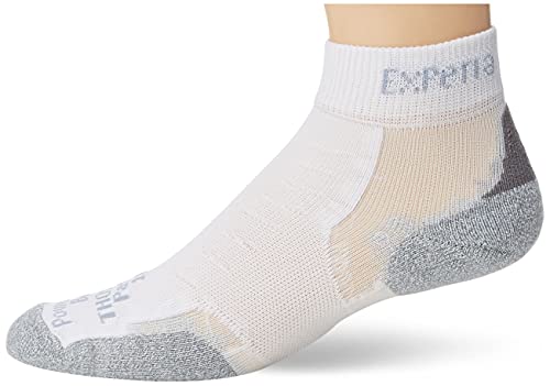 Thorlos Thorlo Experia No Show unisex skarpety wieloczynnościowe, białe, duże XCMU12004