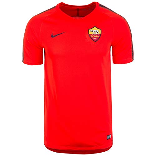 Nike Męska koszulka Roma M Nk Brt Sqd Top Ss Habanero Red/Burgundy Ash/Burg L