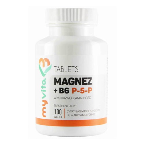 MyVita PRONESS Magnez + B6 P-5-P x 100 tabl