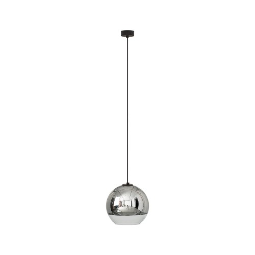 Nowodvorski Nowoczesna lampa wisząca GLOBE PLUS M I metalizowane klosze srebrny 7606