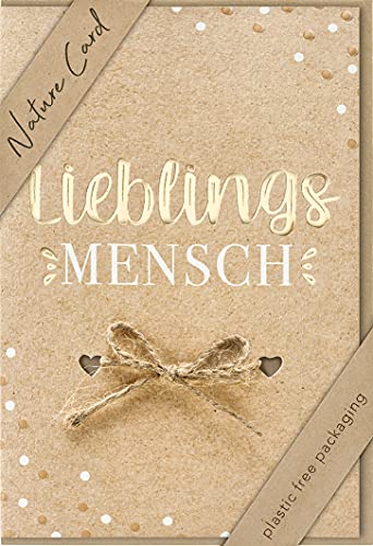 Karta ogólna Nature Card Handmade - Lieblingsmenschsch 11,6 x 16,6 cm