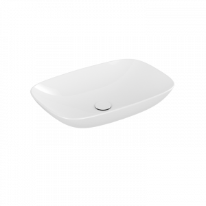 VILLEROY - BOCH 4A500001 Loop & Friends Umywalka stojąca na blacie 620 x 420 x 150 mm, Weiss Alpin, z przelewem, Nieszlifowany