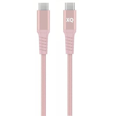 Xqisit Kabel USB Typ-C USB Typ-C Extra Strong Braided 45572 2m Różowy