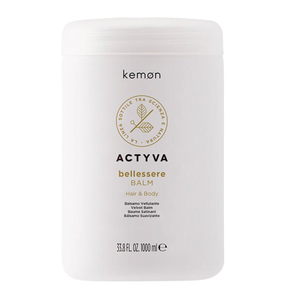 Kemon Actyva Bellessere, aksamitna odżywka i balsam do włosów i ciała, 1000ml