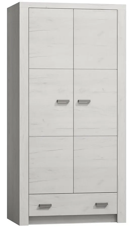 Szafa Dwudrzwiowa Biały Kraft T9-K04