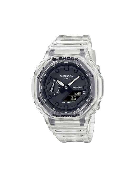 G-Shock GA-2100SKE-7AER Octagon White Skeleton