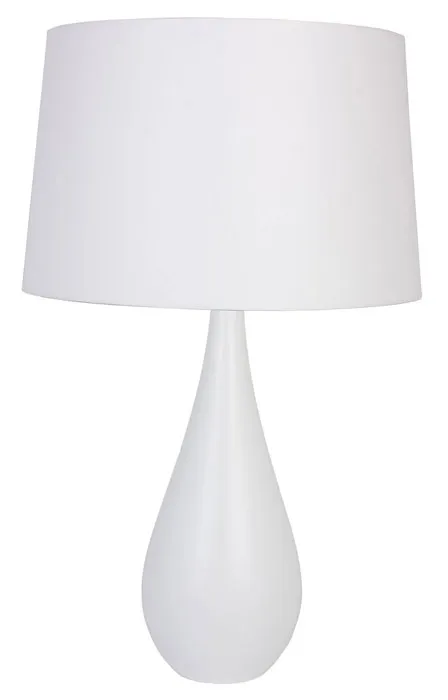 Biała skandynawska lampa stołowa z abażurem - 7X S224 D2-L37