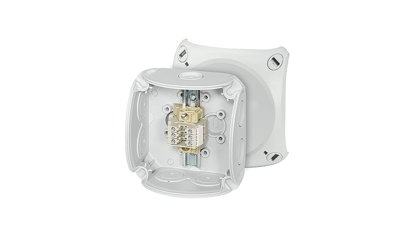 Hensel Puszka odgałęźna 93x93x62 3x2,5mm2 CU/AL IP66 szara RK 0203 T 62000171