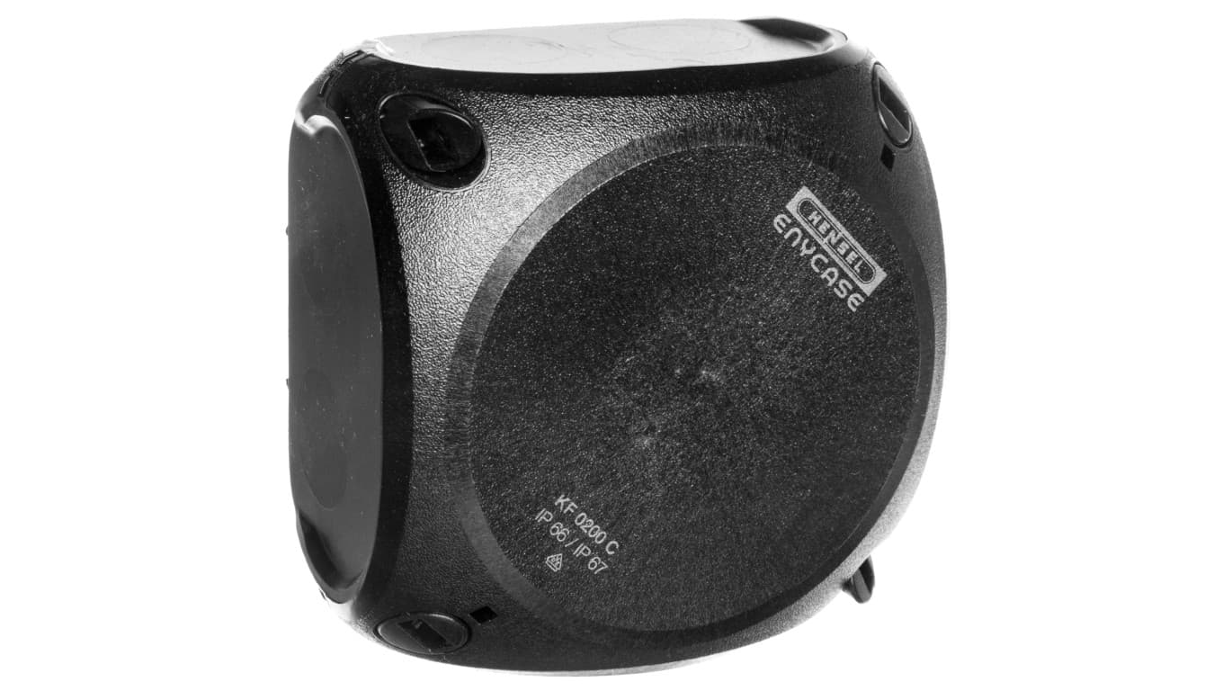 Hensel Puszka n/t odgałęźna 93x93x62mm IP66/67 czarna KF 0200 C 62000082