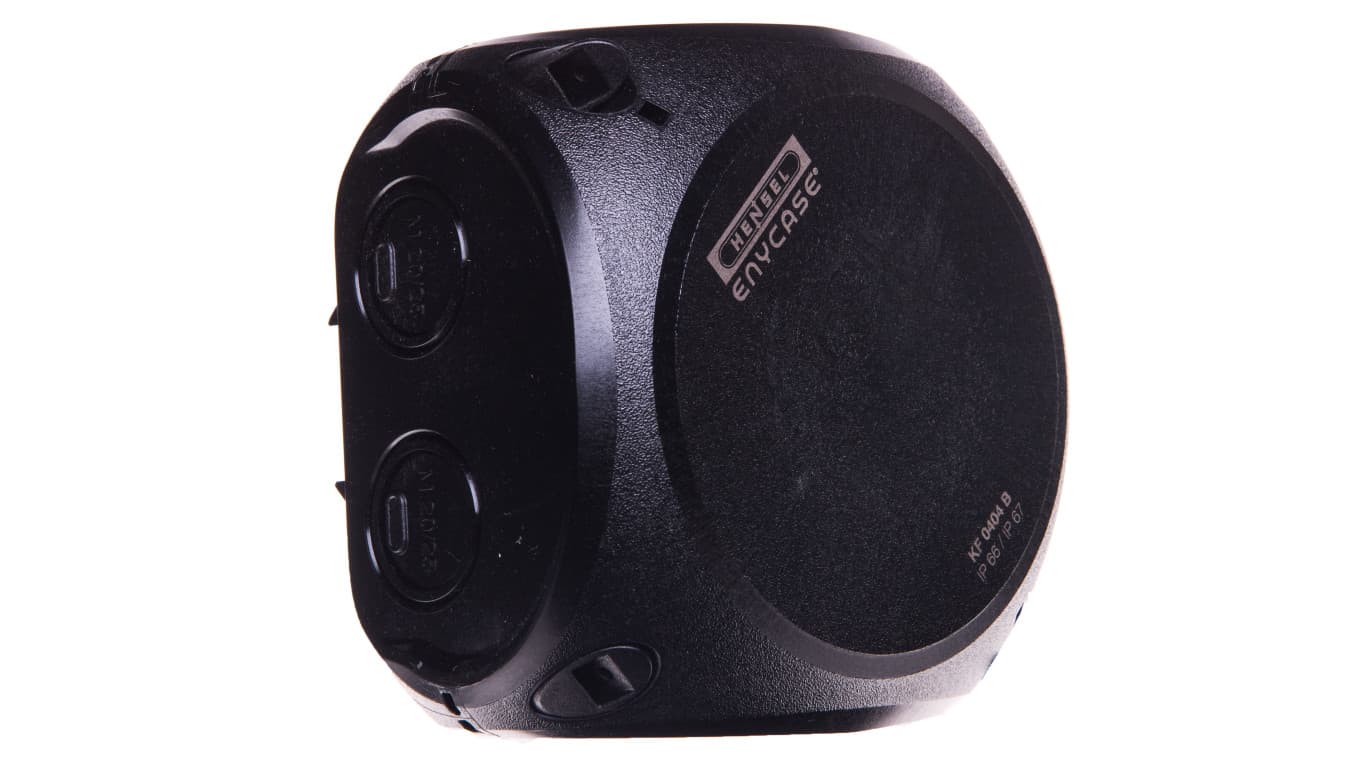 Hensel Puszka n/t odgałęźna 130x130x77mm IP66/67 czarna KF 0600 B 62000052