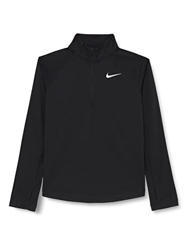Nike Dziewczęca G NK DF LS TOP Run HZ T-Shirt, czarny, XS DD7617