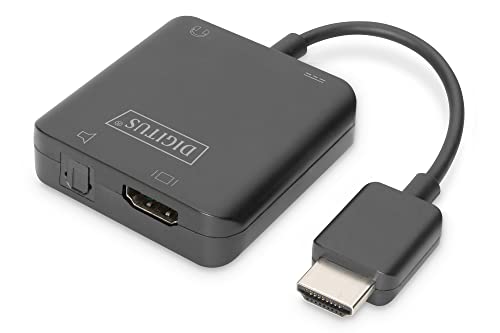 DIGITUS Ekstraktor sygnału dźwiękowego 4K HDMI do HDMI/Stereo 2.0 /Toslink 5.1 DA-70475