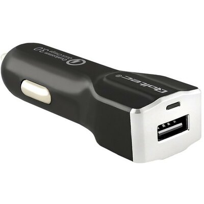 Qoltec Ładowarka samochodowa Quick Charge 12-24V | 1.5-3A | USB 50140